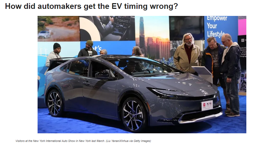 automakers got EV popularity wrong