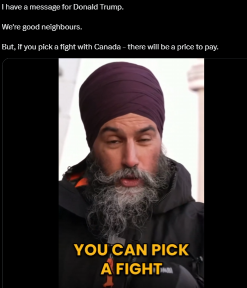 Singh responds to President Trump