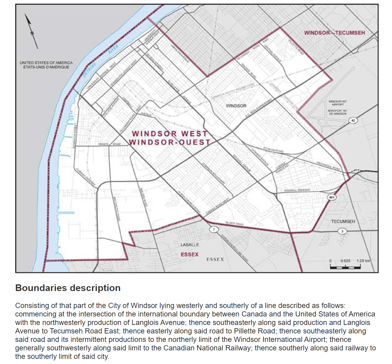 Windsor West electoral boundaries